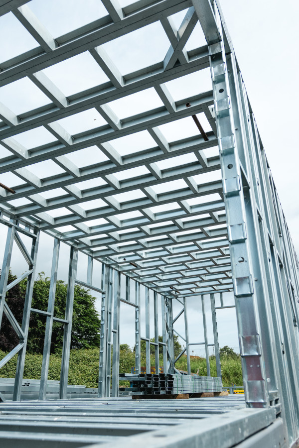 Detajl LGSF jeklene konstrukcije